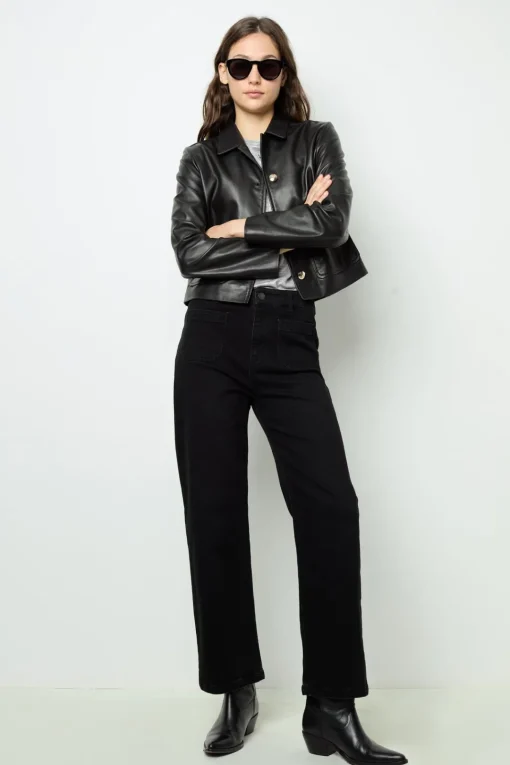 Hot Straight-leg, wide black jeans - NEVAE Trousers