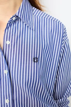 Discount Striped poplin shirt - ARMENY Shirts & Blouses