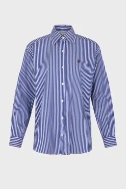 Discount Striped poplin shirt - ARMENY Shirts & Blouses