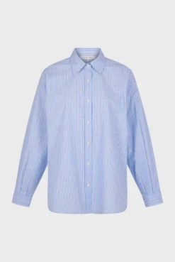 Discount Striped rhinestone shirt - BALLIE Shirts & Blouses