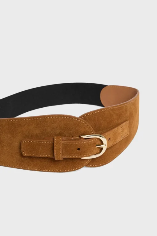 Hot Suede leather corset belt - OLYMPE Belts