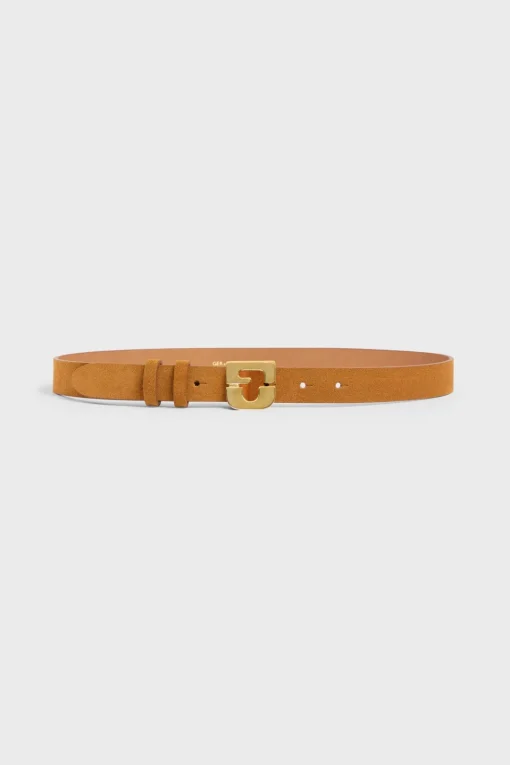 Online Suede leather signature belt - LE LAUREN Belts