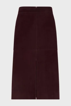 Clearance Suede straight skirt - CHARLIE Leather & Pelts