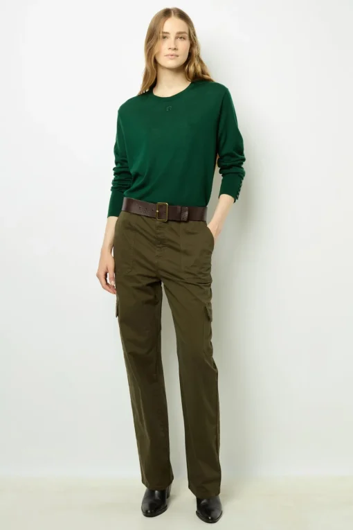 Outlet Sweater in fine wool with round neck - JADE Knitwear