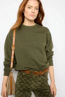 Hot Sweatshirt with a logo - ADRIENNE Tops & T-Shirts