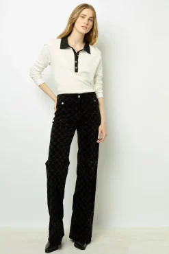 Outlet Two-tone cotton polo shirt - ALFREDINE Tops & T-Shirts
