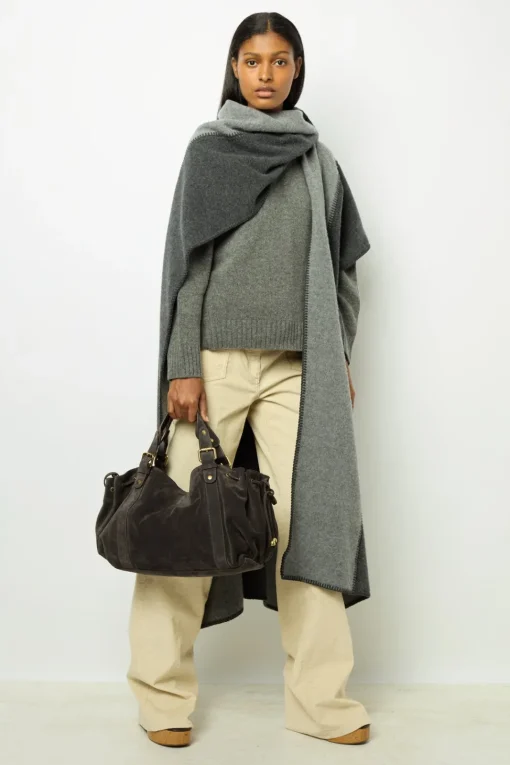 Sale Two-tone poncho - DAMYNN Scarves