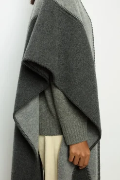 Sale Two-tone poncho - DAMYNN Scarves