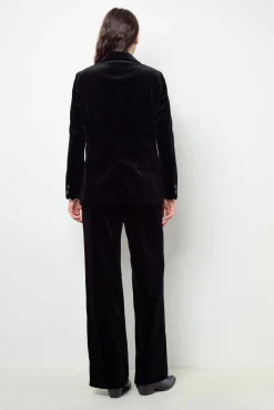 Hot Velvet straight blazer - MAEVA Jackets|Suits & Outfits