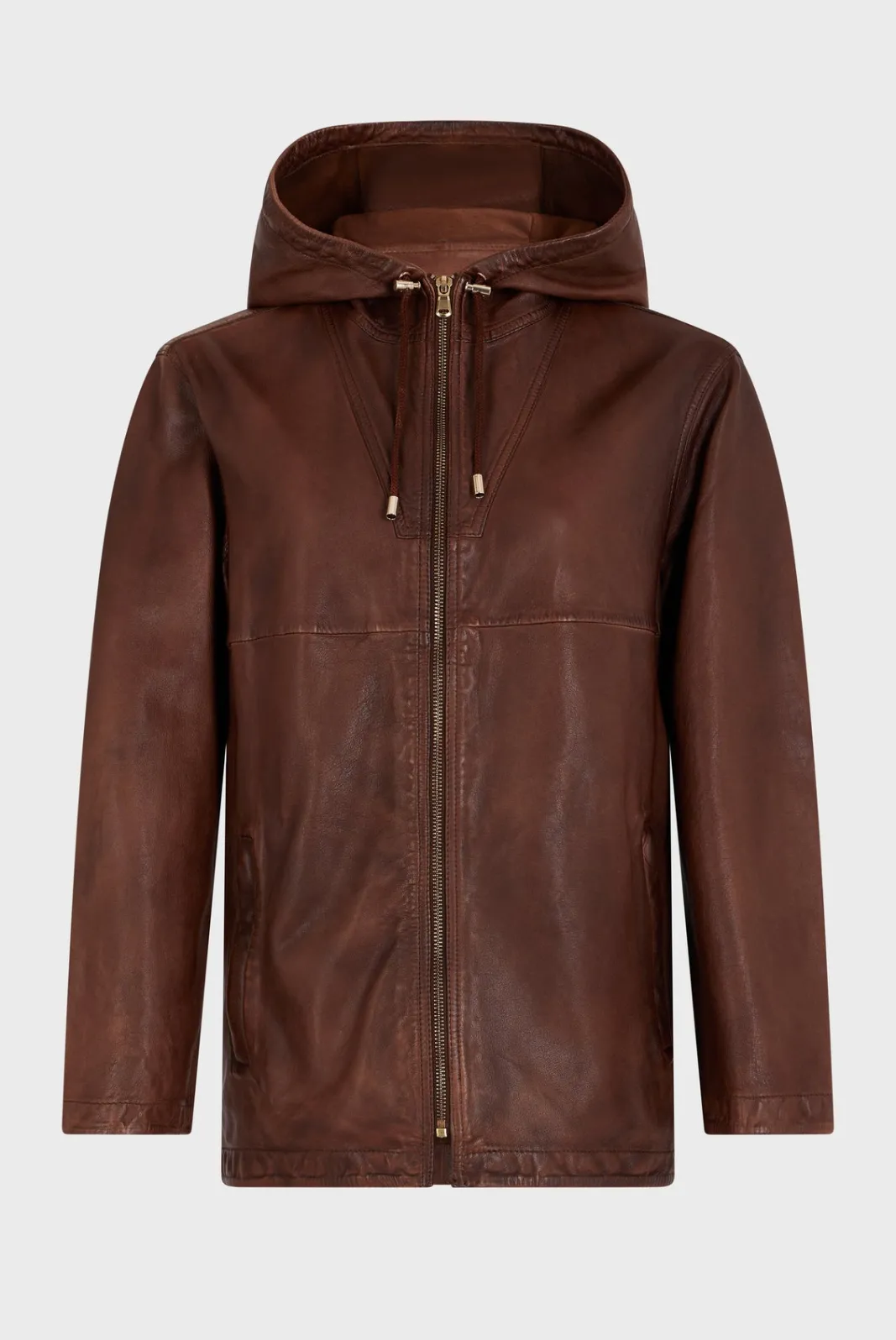 Sale Veste en cuir à capuche - BAYLIE Leather & Pelts