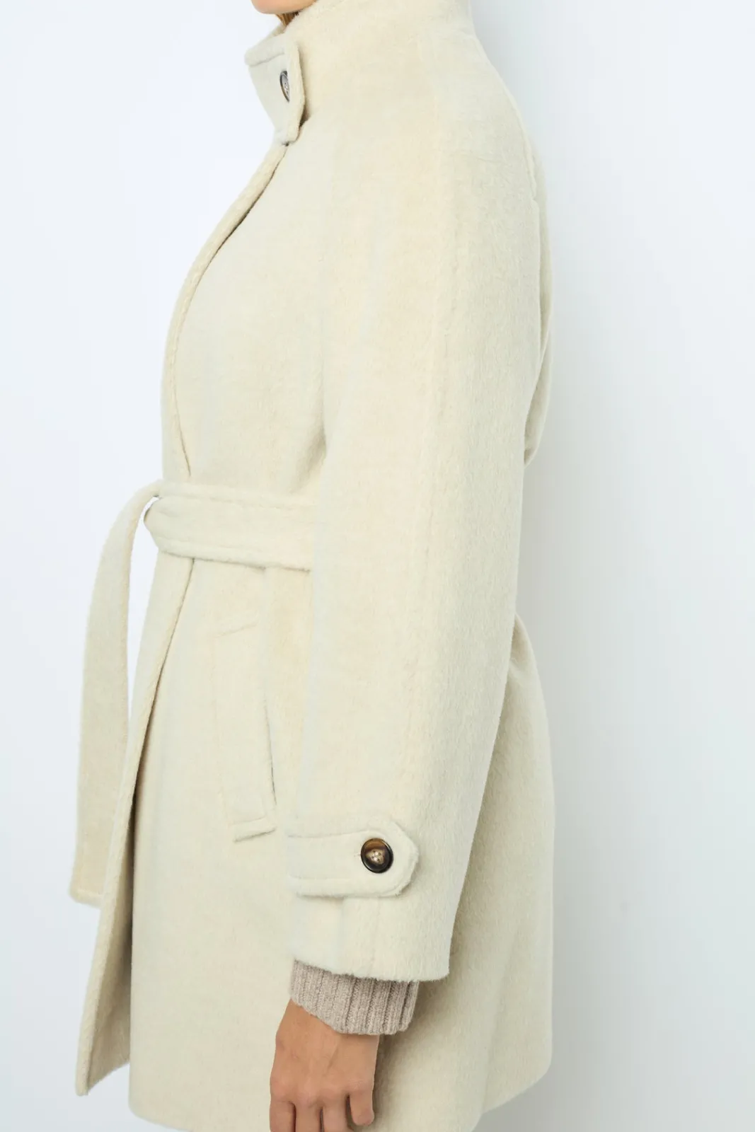 Hot Waisted mid-length coat - LOUISE Coats