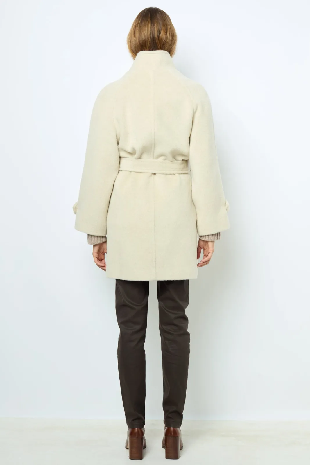 Hot Waisted mid-length coat - LOUISE Coats