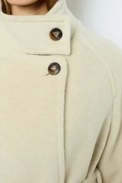 Hot Waisted mid-length coat - LOUISE Coats