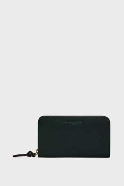 Hot Wallet in leather metallic inside - WALLET Leather Goods
