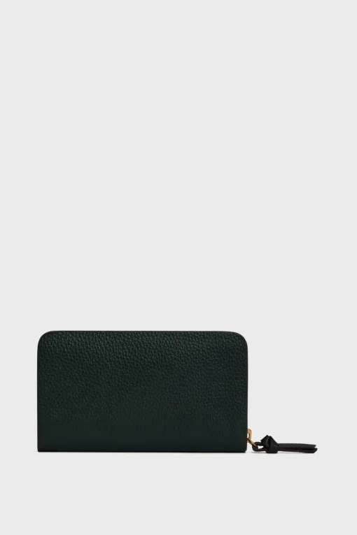 Hot Wallet in leather metallic inside - WALLET Leather Goods