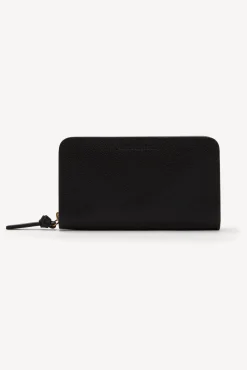 Clearance Walletin grainy leather metallic inside- WALLET Leather Goods