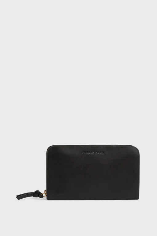 Fashion Walletin plain leather - WALLET Leather Goods