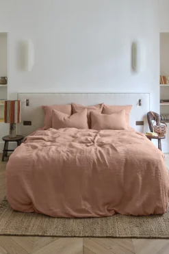 New Washed linen duvet cover - antique rose Duvet Covers