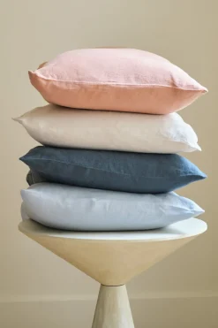 New Washed linen pillowcase - midnight blue Pillow Cases
