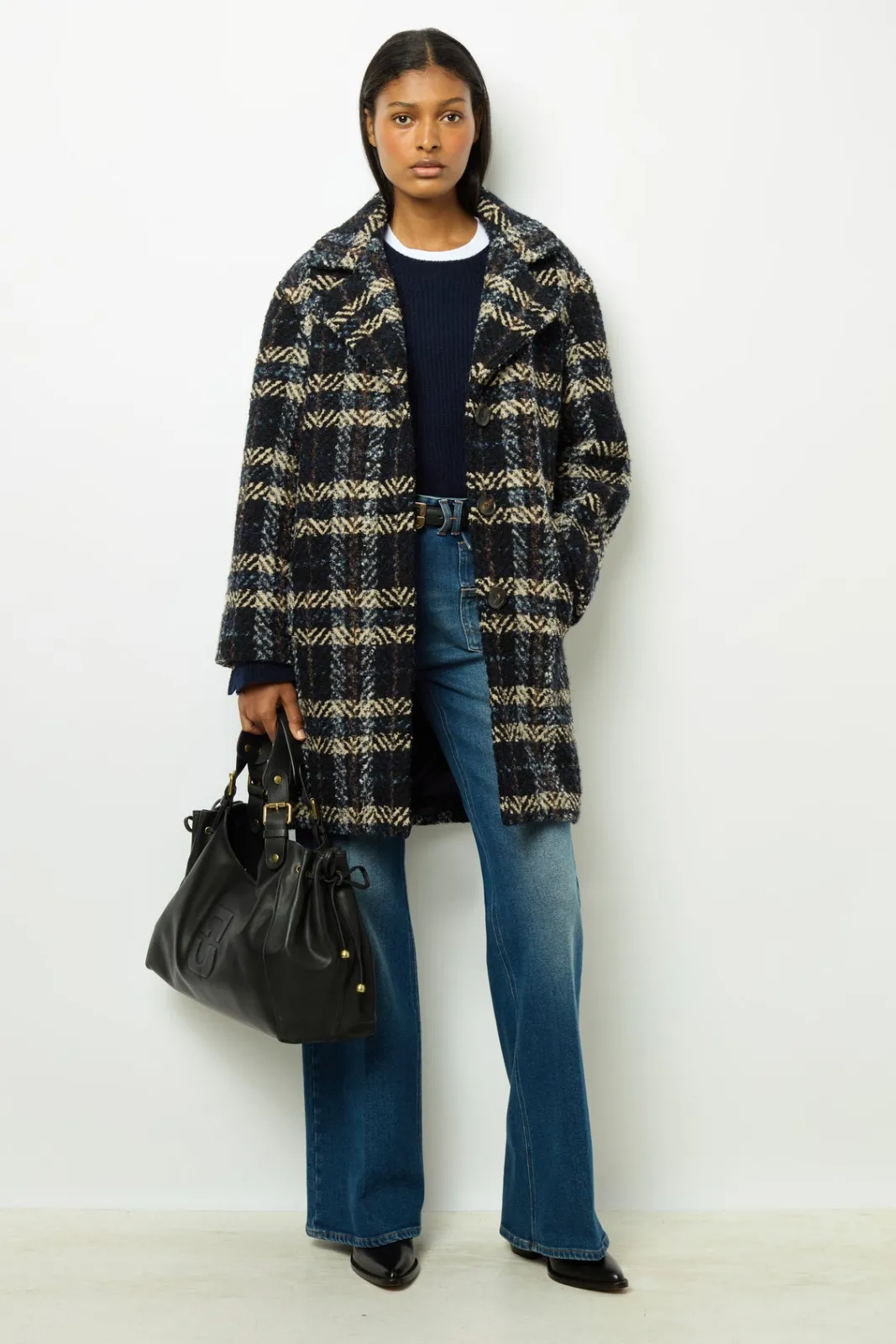 Fashion Wide check coat - LEONETTE Coats
