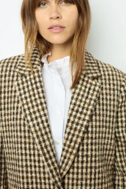 New Wide check jacket - MANUELLE Jackets