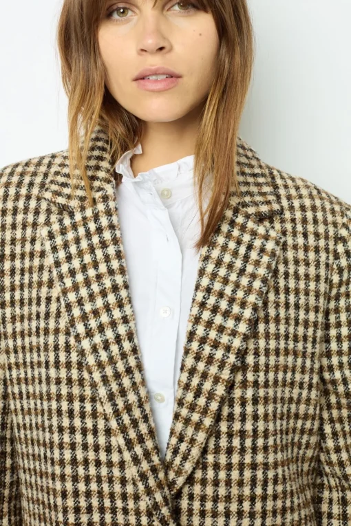 New Wide check jacket - MANUELLE Jackets