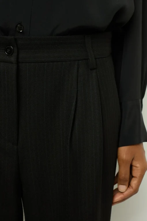Discount Wide-leg pants with fine stripes - NIEVES Trousers|Suits & Outfits