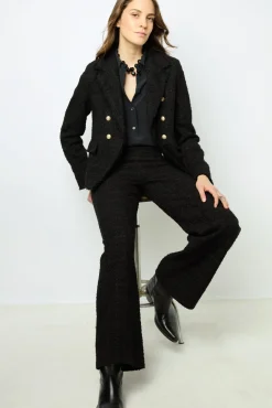 Online Wide-leg tweed pants - NADINE Trousers