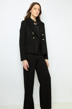 Online Wide-leg tweed pants - NADINE Trousers