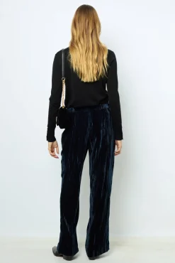 Hot Wide-leg velvet pants - NORIA Trousers|Suits & Outfits