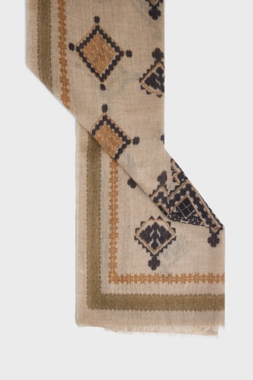 Fashion Wool and cashmere lozenge scarf - DOMINIQUE Scarves