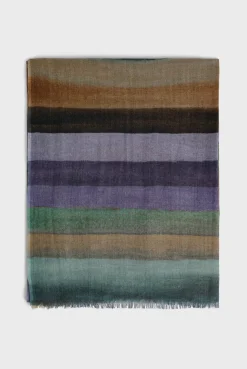 Sale Wool and silk striped scarf - DOA Scarves