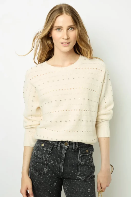 Sale Wool sweater with rhinestone - JULIAN"])self.__next_f.push([1,"E Knitwear