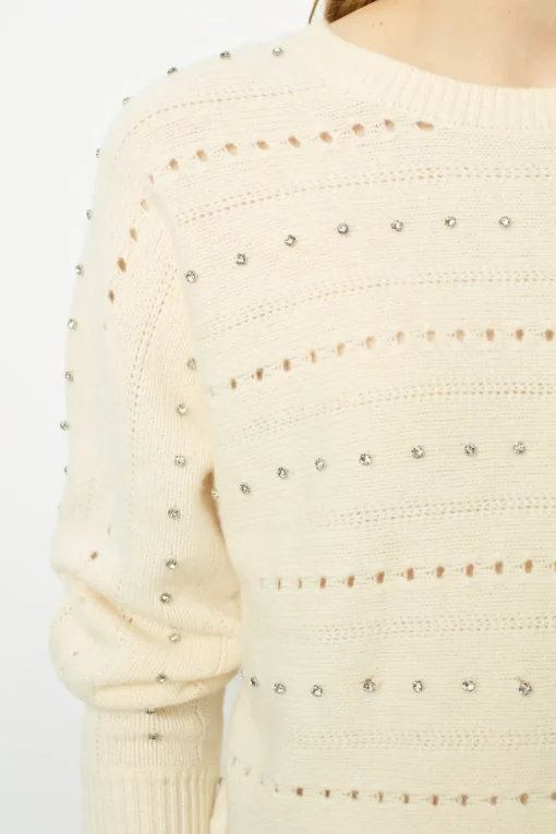 Sale Wool sweater with rhinestone - JULIAN"])self.__next_f.push([1,"E Knitwear